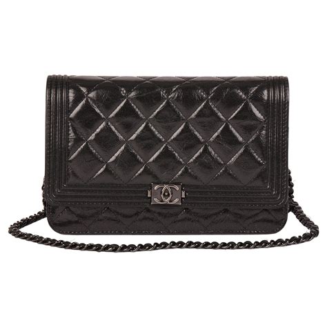 chanel boy wallet on chain patent|chanel classic wallet on chain.